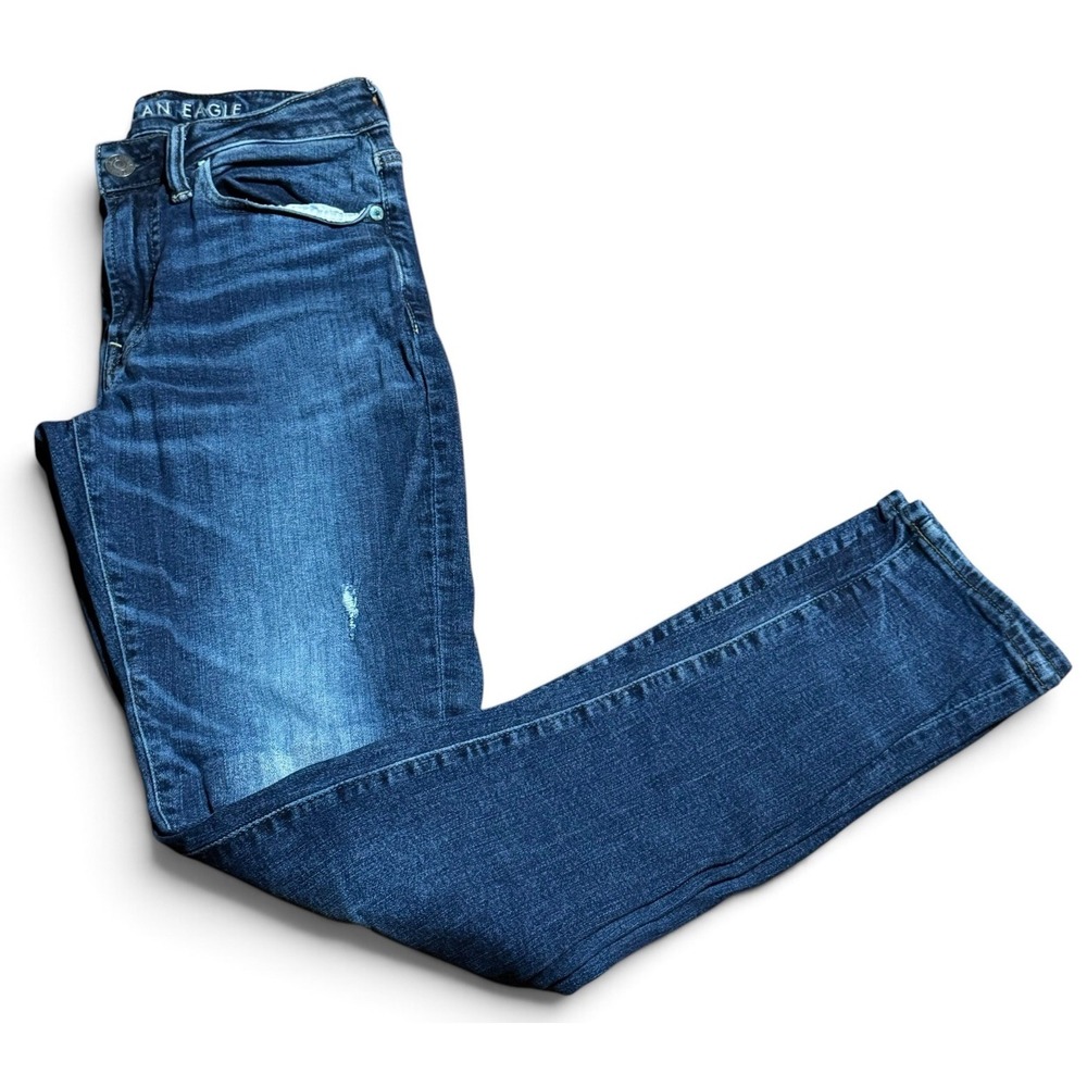 American Eagle Next Level AirFlex Distressed Jeans Men 28x32 Skinny Blue